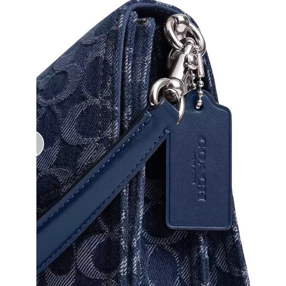 COACH SIGNATURE DENIM TABBY SHOULDER BAG 30 NWT - Picture 5 of 7